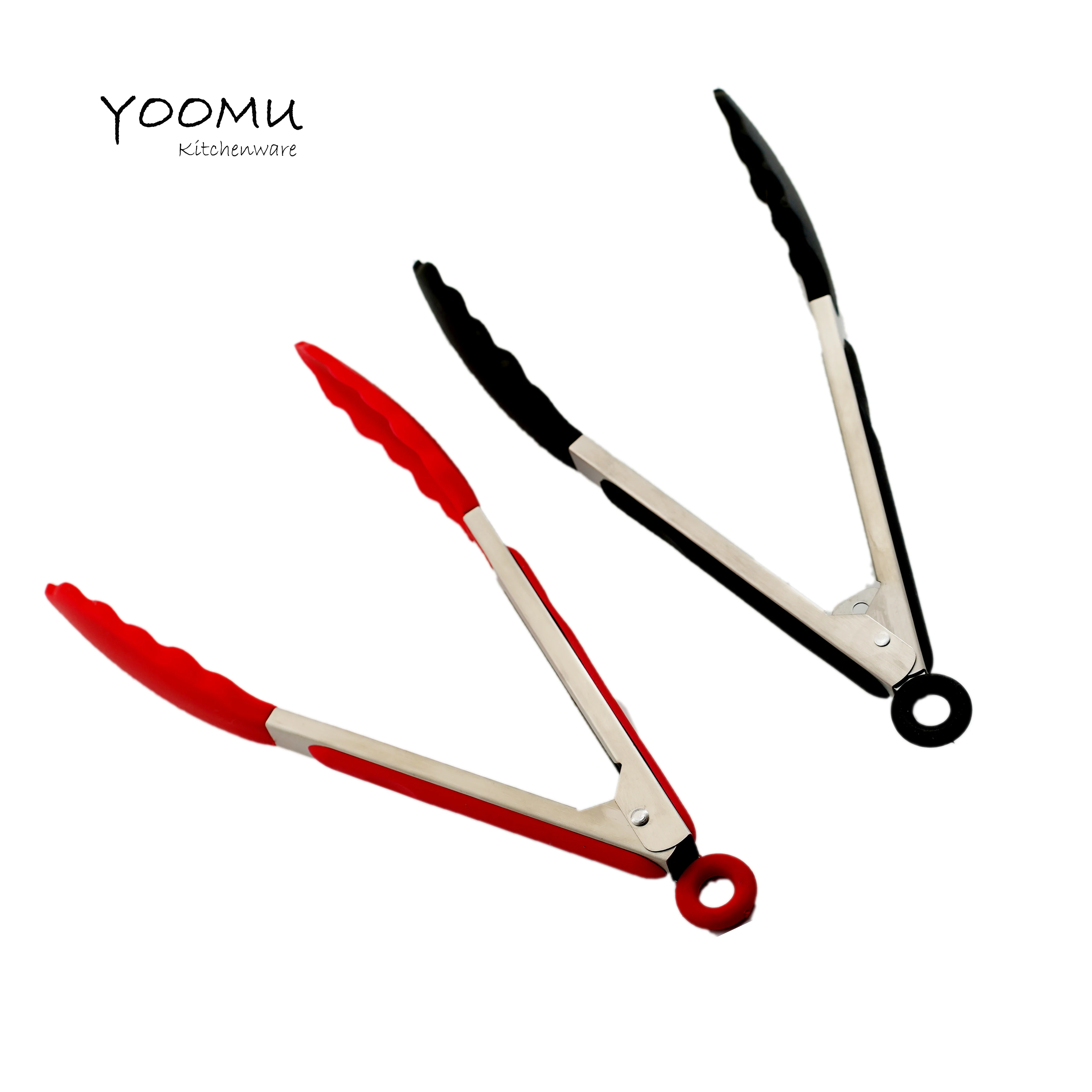 

9 Inch Non-stick Kitchen Silicone Anti-scalding Stainless Steel Food Clip Food Barbecue Meat Special Steak Clip Baking Tools