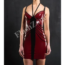 Женское сексуальное платье в новом стиле, облегающее латексное платье