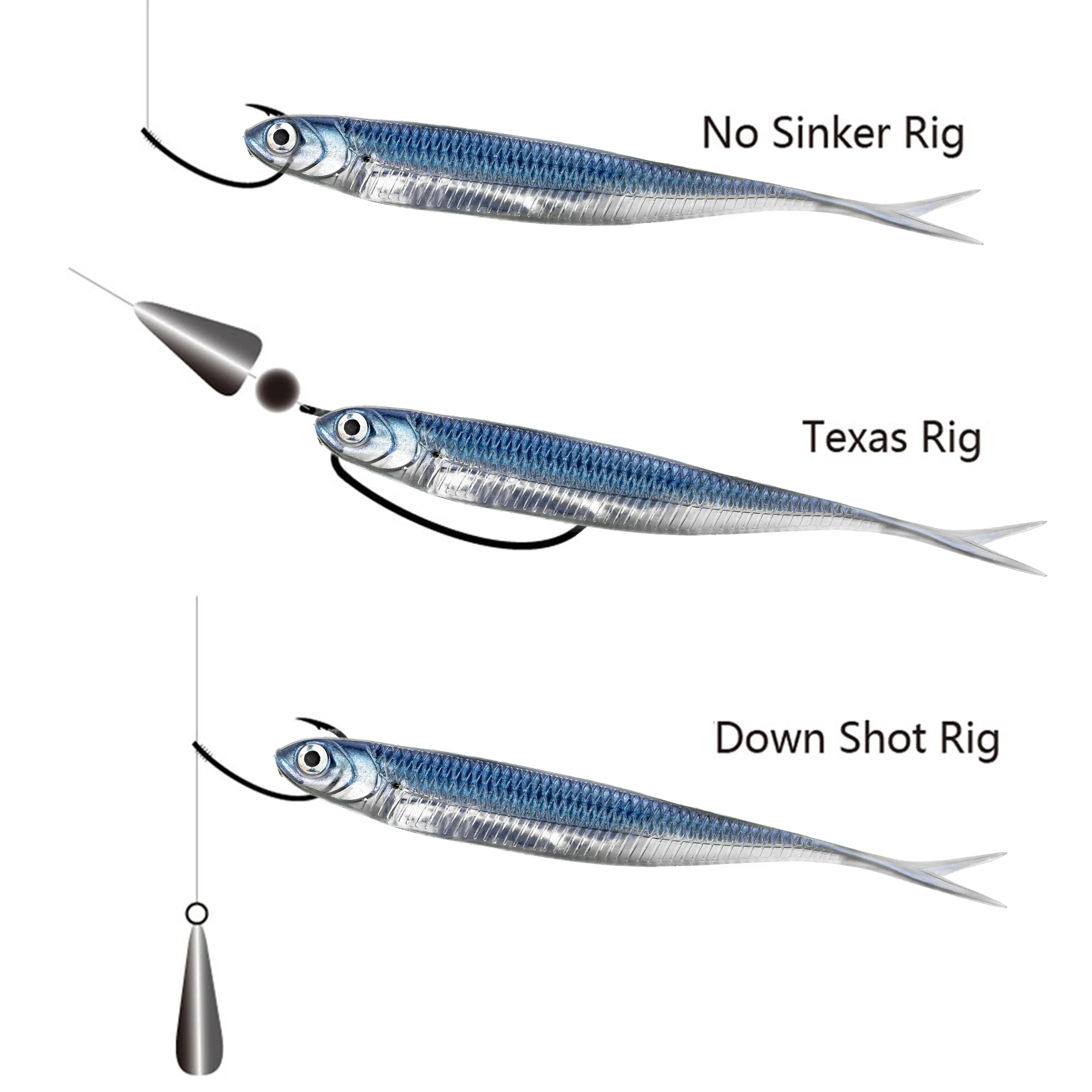 Soft Plastic Best Bait For Striped Bass Saltwater Colors Plastic