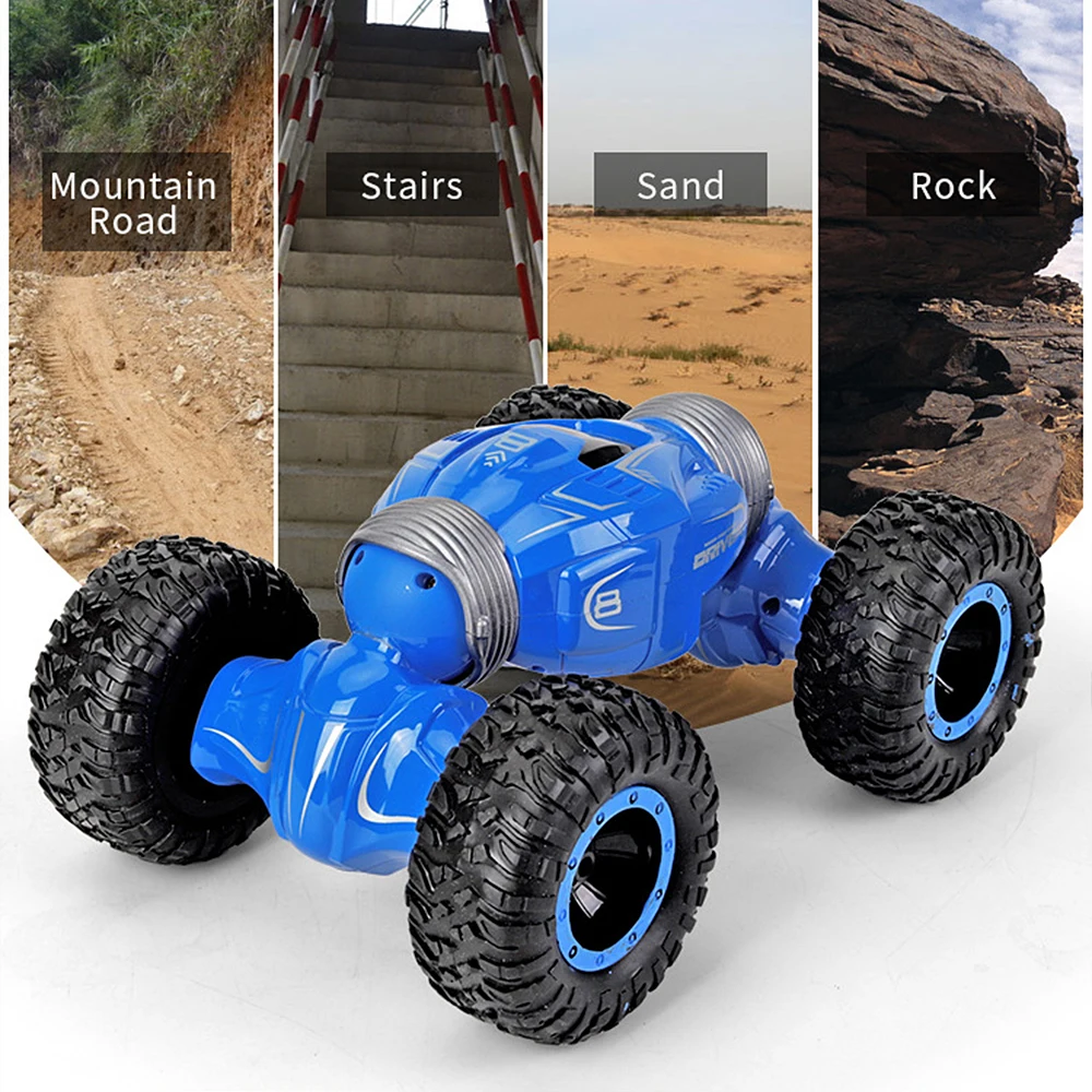 CYSINCOS радио управление 4WD скалолазание Багги Детские игрушки 2,4 ГГц RC функция Двусторонняя барабанная деформация трюк автомобиль детские игрушки