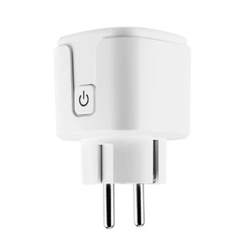 

Smart WiFi Plug Adapter 16A Remote Voice Control Power Monitor Socket Timing Function for Alexa Google Home Tuya-EU PLUG