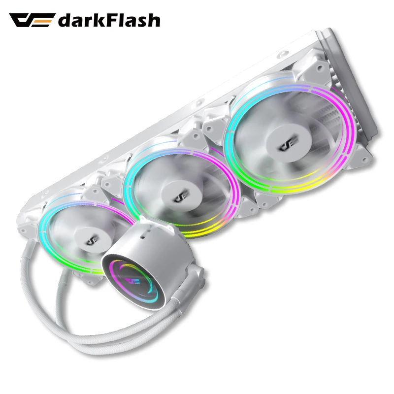 Кулер для процессора Darkflash с водяным охлаждением, RGB подсветкой, LGA 1151/2011/AM3 +/AM4|Кулеры/вентиляторы/системы охлаждения| | АлиЭкспресс
