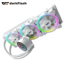 Кулер для процессора Darkflash с водяным охлаждением, RGB-подсветкой, LGA 1151/2011/AM3 +/AM4
