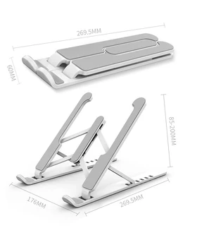 

Foldable Adjustable Aluminum Laptop Tablet Stand Portable Desktop Holder Mounts Tablet Stands Tablet Accessories