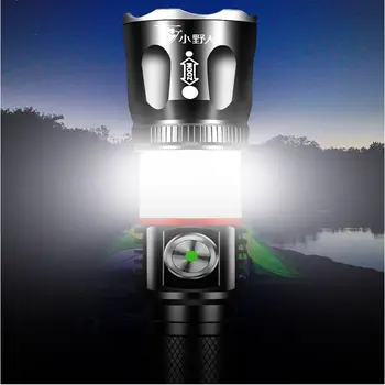 

XANES M9 T6+COB Zoomable 4Modes USB Rechargeable LED Flashlight Waterproof 18650 Torch Tail Magnetic Suction Lantern Lamp