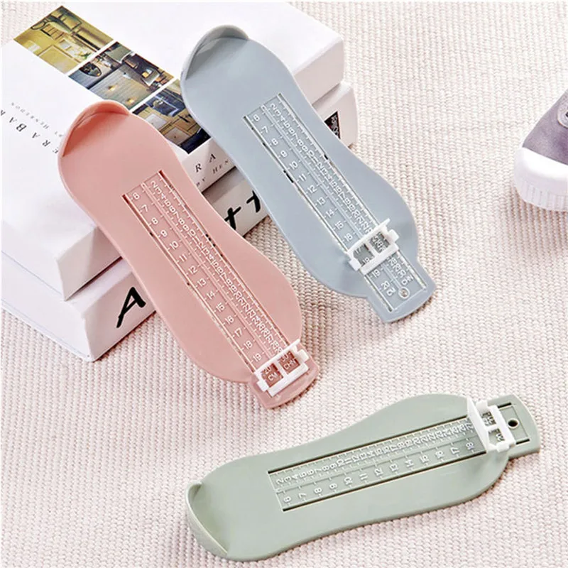 Kids Baby Foot Measuring Device Shoes Gauge Ruler for Children Footful Measure Shoes Size at Home Yellow Red Green Blue