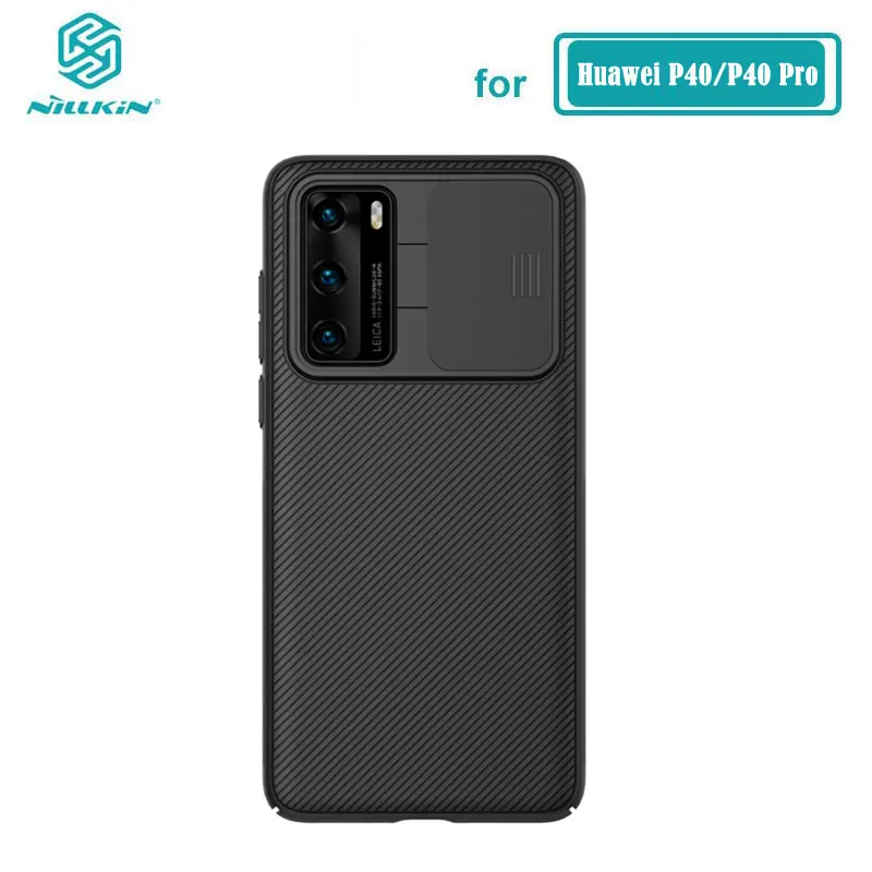 

for Huawei P40 Pro Case Nillkin Slide Protect Lens Camera Protection Cover For Huawei P40/P40 Pro+ Plus 5G