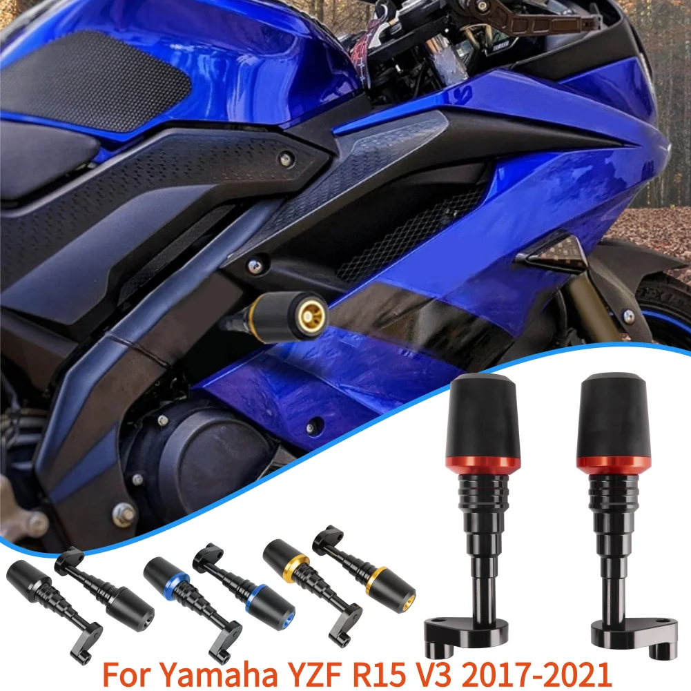 

YZF-R15 V3 2018 2019 2020 Motorcycle Frame Sliders Crash Pad Protector Fairing Guard Protection for Yamaha YZF R15 V3 2017-2021