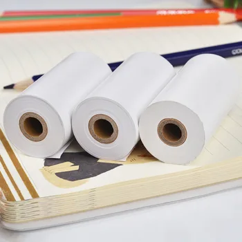 

Printable Paper White Direct Thermal Paper 57 x 30mm 10 Years Storage Paper for PAPERANG/PeriPage Mobile Printer, 6-Pack