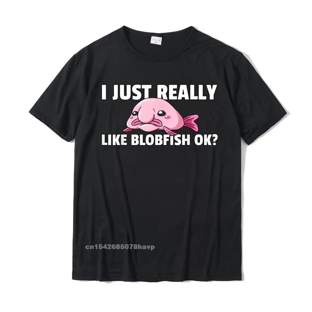 Party Top T-shirts Normal Short Sleeve Hot Sale O-Neck 100% Cotton T Shirt Comics Tops Tees for Men Summer Autumn Blobfish Gift Funny Blob Fish T-Shirt__2324.Blobfish Gift Funny Blob Fish T-Shirt  2324 black.