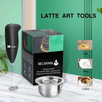 

Coffee Capsule For Nespresso Reusable For Vertuoline Delonghi ENV Stainless Steel Coffee Filter Crema Maker Refillable Capsule