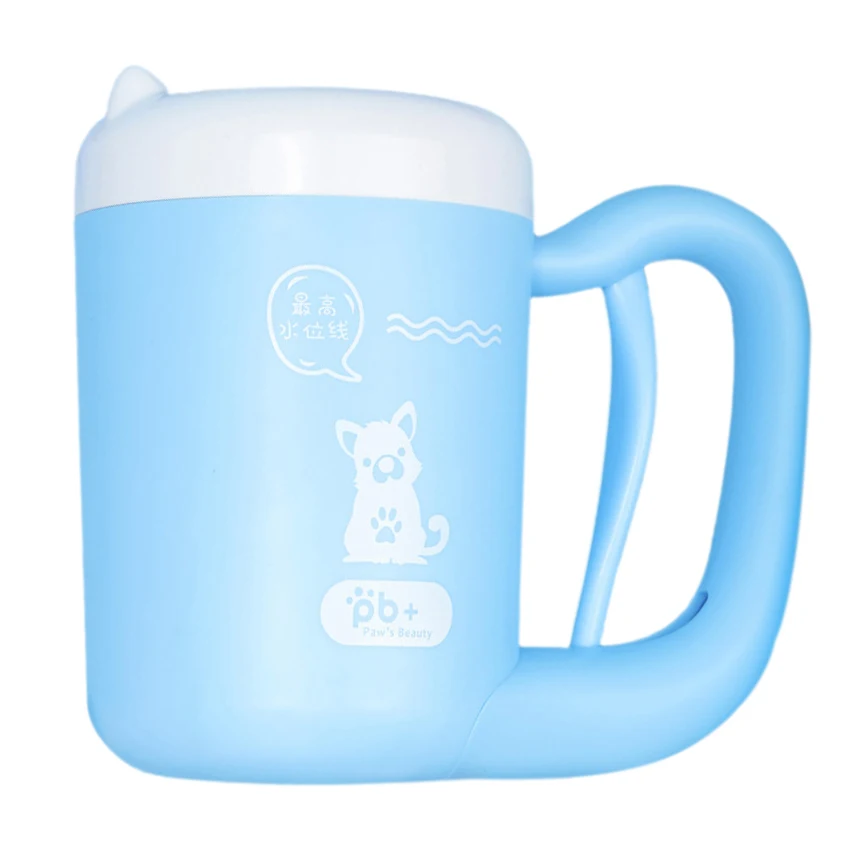 Blue Средство для чистки ног для домашних животных, кошек и собак, силиконовая шайба, мопс для французского бульдога, принадлежности для домашних животных, аксессуары для собак - Цвет: Blue