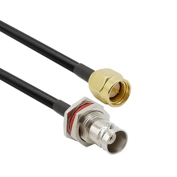 

BNC Female to SMA Male LMR200 Coaxial Cable for Antennas Wireless LAN Devices Wi-Fi Radios Walkie Talkie Icom Handheld Ham Radio