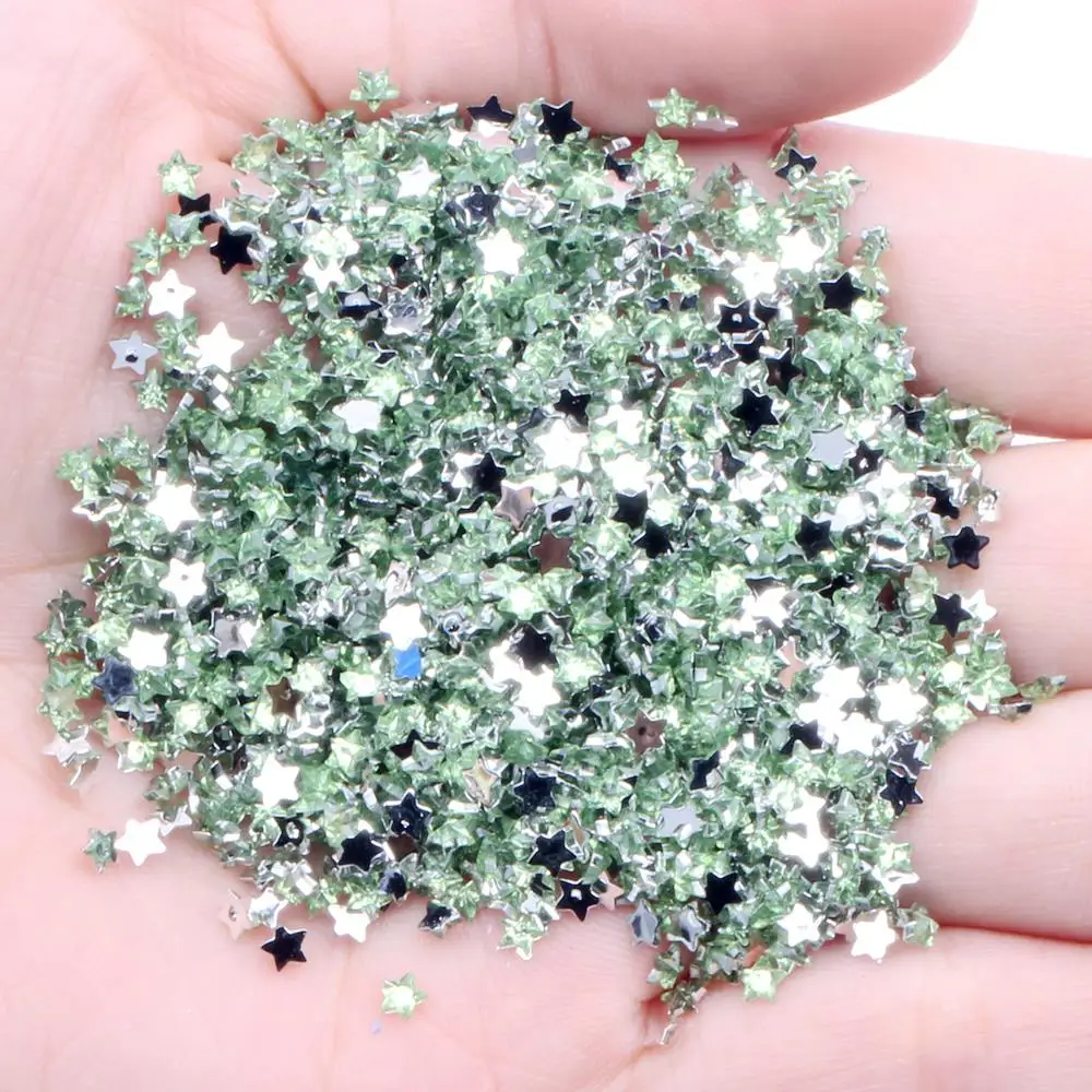 13 light green 3 мм, 5 г, 1200 шт, акриловые стразы с пентаграммой, для мобильного телефона, ПК, для автомобиля, сделай сам, наклейки, хрустальные бусины, для рукоделия, украшения - Цвет: 13 light green