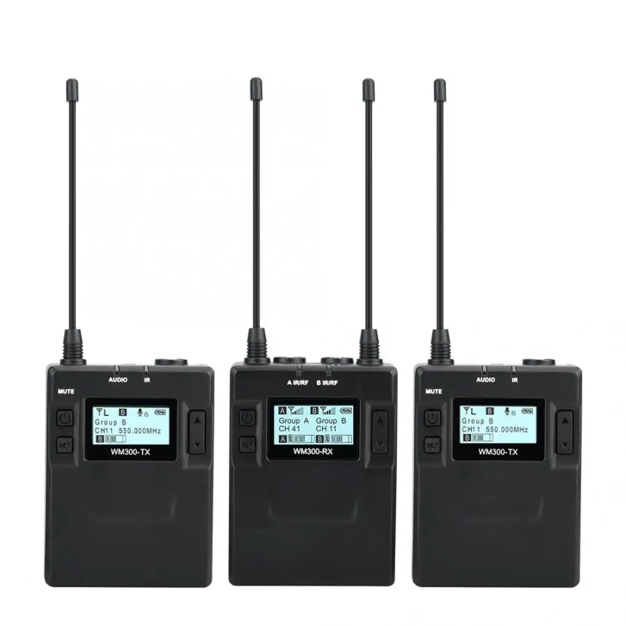 Microfone COMICA CVM-WM300A 1R2T UHF беспроводной клип-на микрофон передатчики приемник комплект для DSLR Cam беспроводной микрофон