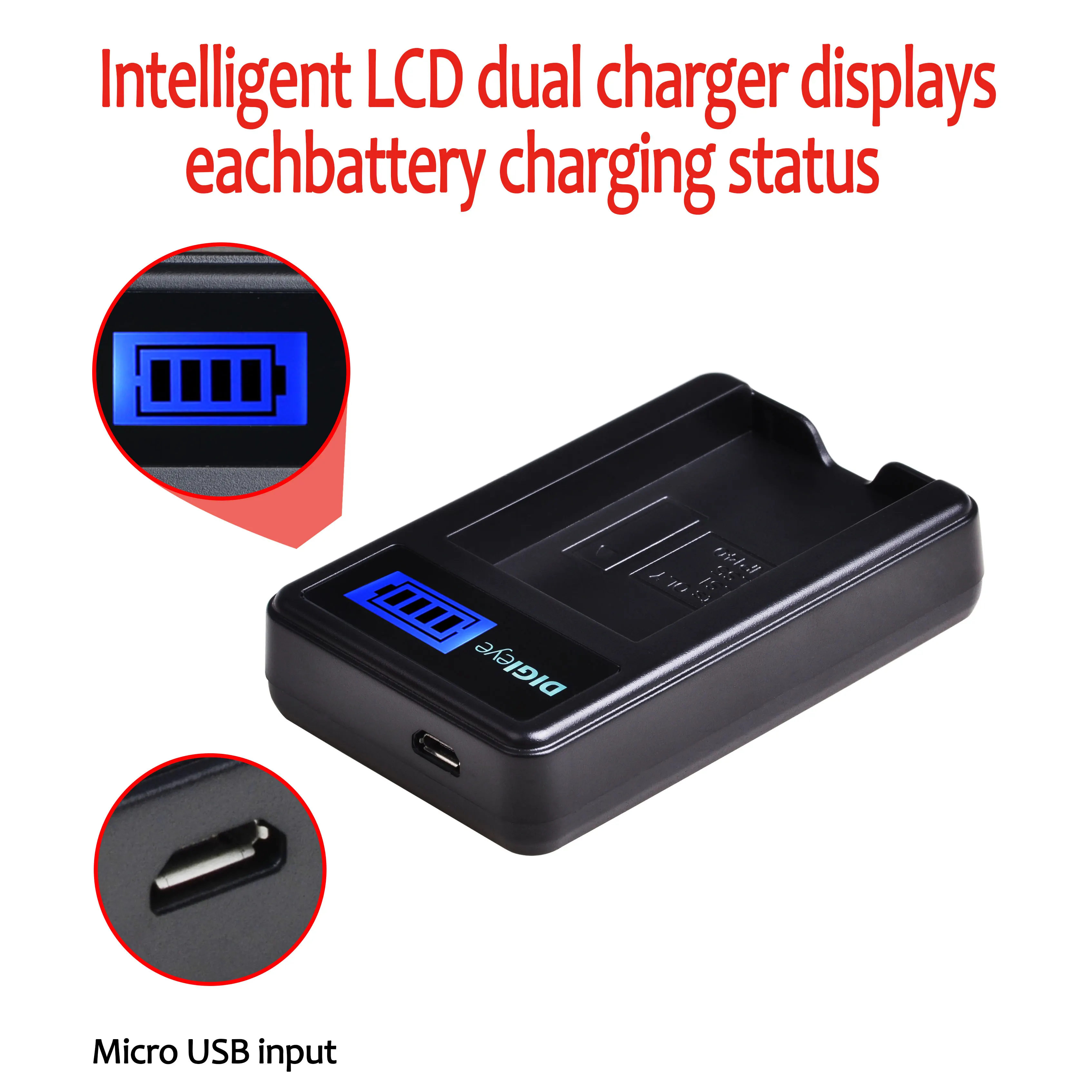 DSTE DE PS-BLS1, BLS-1 (2 pezzi) Batteria di ricambio ricaricabile e