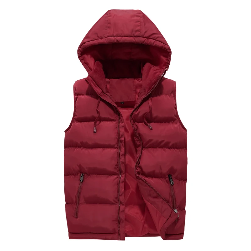 MANTLCONX 5XL 6XL Autumn Winter Casual Vest Men Jackets Thick Vests Man Sleeveless Coats Male Warm Cotton-Padded Waistcoat | Мужская