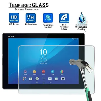 

For Sony Xperia Z4 Tablet 10.1" -Premium Tablet 9H Tempered Glass Screen Protector Film Protector Guard Cover