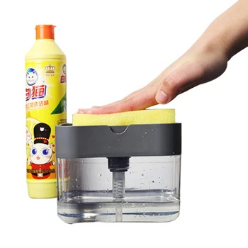 

Hot Convenient 1pcs Soap Pump Dispenser and Sponge Holder for Cleaning Kitchen Dish Soap and Sponge Boxes