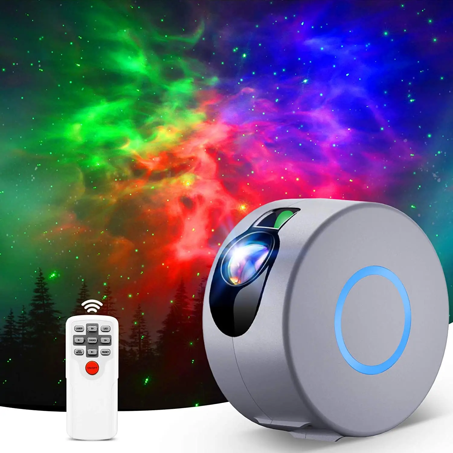 Star Projector Galaxy Projector Light with LED Nebula Cloud Night Light Projector with Remote Control for Bedroom