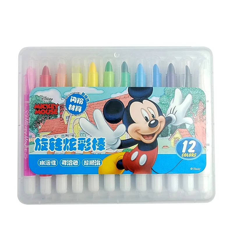 

Special Offer 24/36-Color Cartoon Rotating Dazzling Bar Children Students Painted Crayon Parent And Child Color Pen