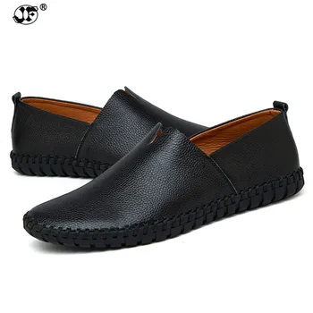 

Big Size Men Genuine Leather Shoes Fashion Slip On Shoes For Men Italian Leather Men Loafers Luxury Brand Men Shoes
