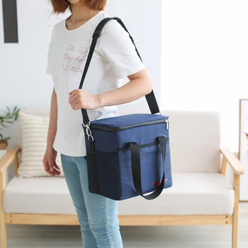 

Oxford Thermal Lunch Bag For Women Men Picnic Food Preservation Organizer Handbag Portable Cooler Insulated Tote Bags
