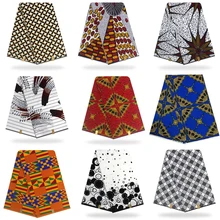 Африканская ткань голландская восковая печать высокое качество хлопок Материал Анкара ткань шитье настоящий голландский настоящий воск 6 ярдов одежды DIY