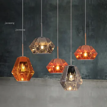 

Postmodern LED Glass Pendant Lamps Nordic Restaurant Hanging Lamps Light Fixures Warm Creative Chandeliers Kitchen Accessories