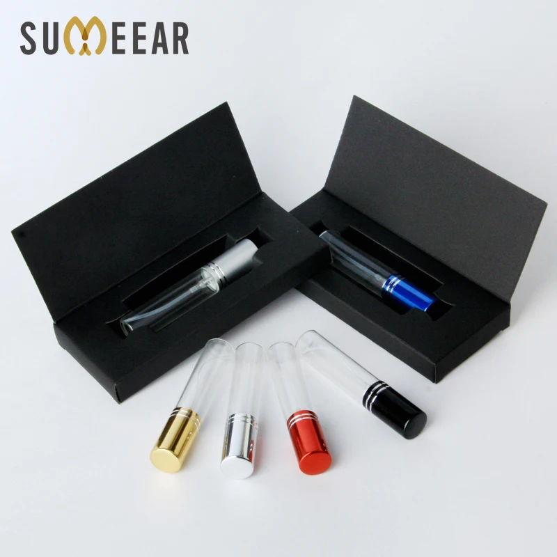 

50pieces/lot 10ml perfume atomizer spray bottle package Refillable Color sprinkler perfume bottle mini spray bottles for samples
