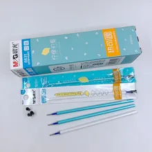 6 Pieces/Lot) M&G 0.5mm Blue Ink Color Kawaii School Stationery Magic Erasable Pen Refill For Writing Office Supplies M6631