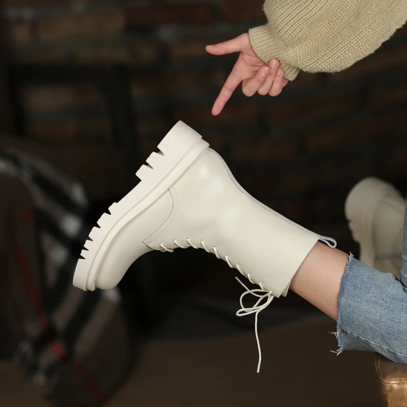 

Russian winter Minus 30 degrees HOT Women ankle boots leather with fur boots Wool lining warm boots Skinny boots snow boots