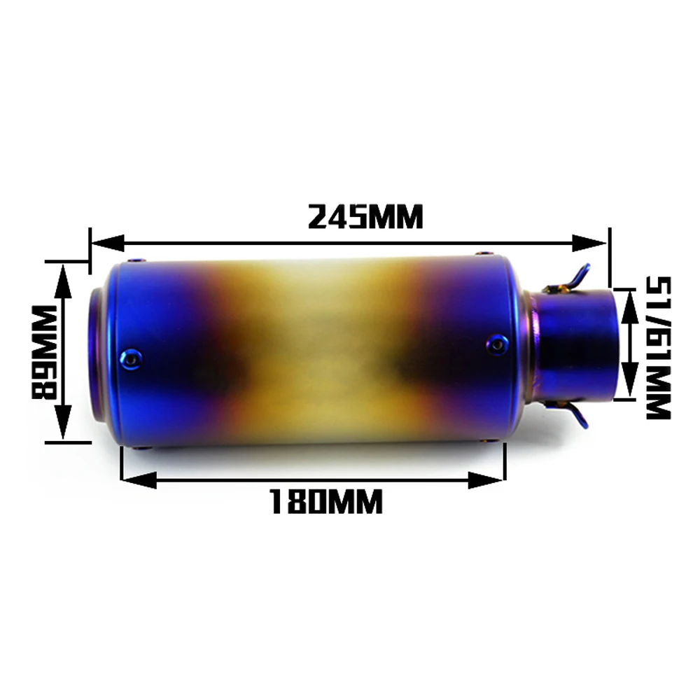Выхлопной глушитель для мотоцикла SC Racing Project Z750 Z900 Tmax 500 GSXR 750 MT07 NMAX 125 Z800 G310GS LTZ
