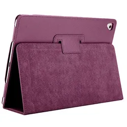 Premium Folio PU Leather Tablet Cover with Protective Back Shell - iPad 11th (Purple)