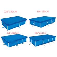 Capa de pano tapete capa quadro piscina para jardim piscina capa de poeira à prova de chuva 400*211cm/300*200cm/260*160cm/220*150cm/* cm