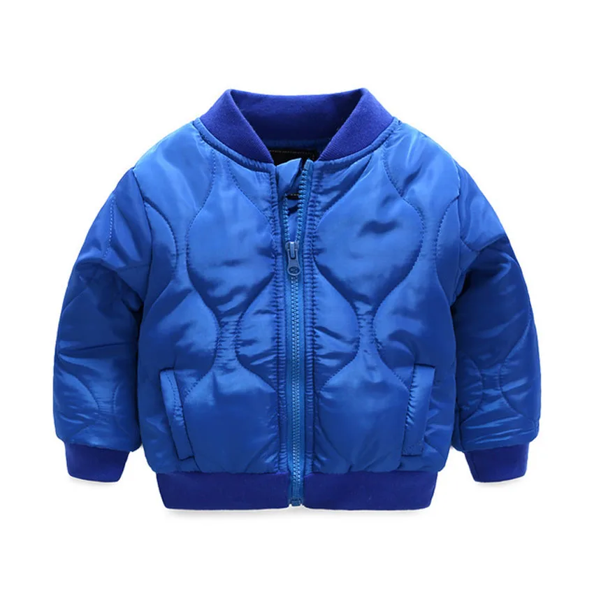 Toddler Spring Warm Bomber Jacket For Girl Boy Children's Clothing Thick Coats Overalls Baby Kids Outerwear