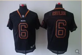 Черный Стильная, высококачественная, Джерси Chicago Jay Cutler - Цвет: Черный