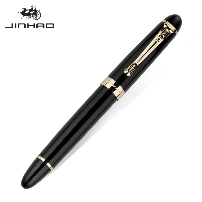 JINHAO Роскошная перьевая ручка Золотое перо 0 7 мм чернильная каллиграфическая