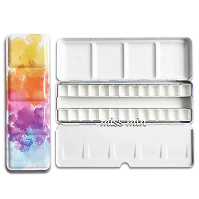 Paint Tray Color Palette Watercolor Palette Starry Watercolor/Oil/ Acrylic Paints Tins Box Empty Palette
