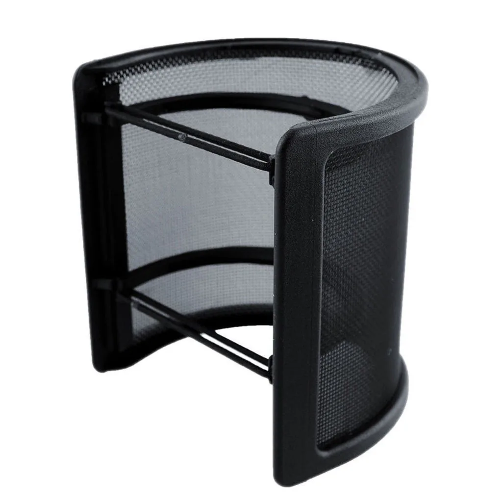 3-Layer Microphone  Filter, Nylon Mesh Foam Layer Mic Cover, Handheld Microphone Windscreen Studio Shield Cover