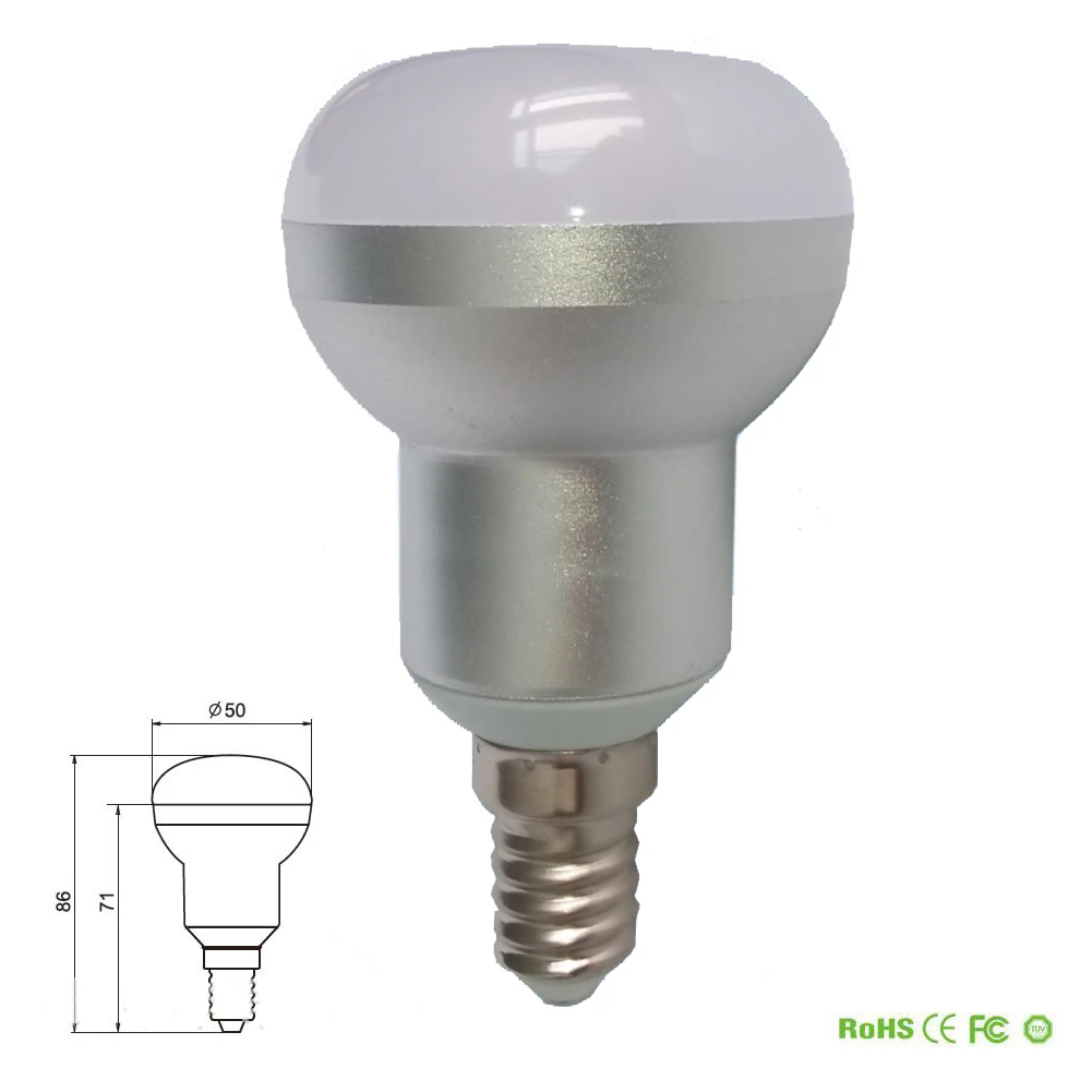 

R50 Non-Dimmable E14 Led Bulb Bombillas Lamp Ampoule Spotlight Light Lampada 4W Energy Saving