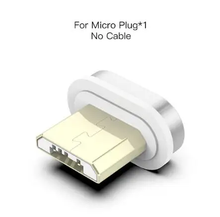 90 градусов 3A Магнитный кабель Micro USB кабель type C кабель передачи данных для быстрой зарядки для iPhone XS MAX XR SAMSUNG S10 Plus S9+ S8 Note 9 - Цвет: Only Micro USB Plug
