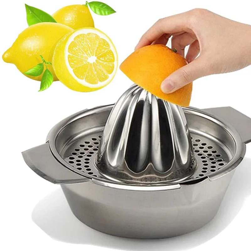 Нержавеющая сталь соковыжималка для лимона с миска контейнер апельсины лимоны