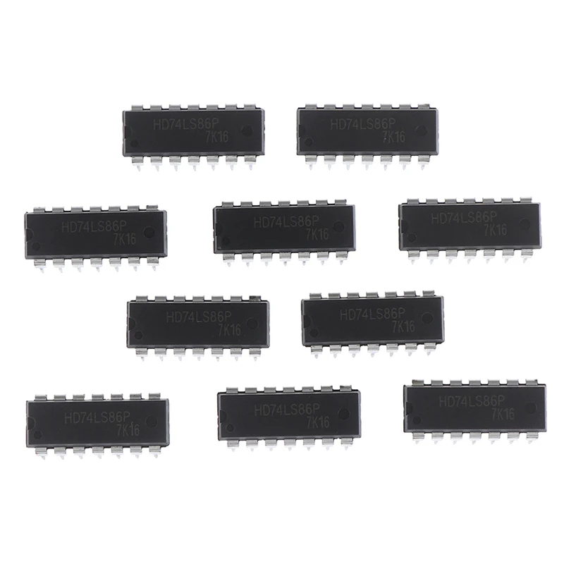 10 шт. HD74LS86P HD74LS86 SN74LS86N 74LS86 DIP новый и оригинальный IC|Детали аксессуары для приборов|