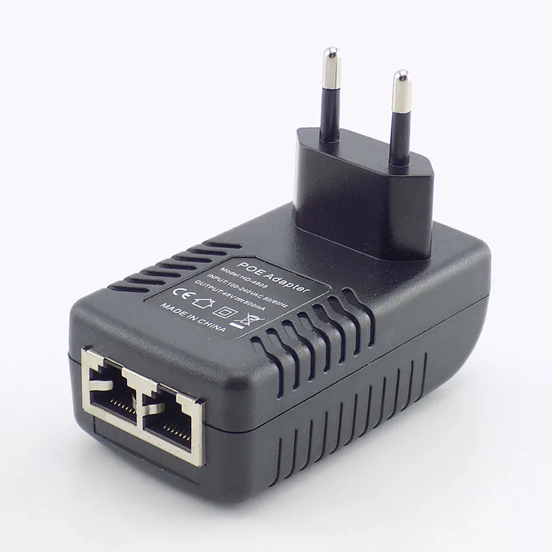 DC 48 В 0.5A 24 Вт Poe источник питания адаптер-форсунка переключатель POE для ip-камеры Wifi POE инжектор настенный штекер зарядное устройство US/EU штекер K15