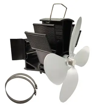 

4 Blades Heat Powered Fireplace Stove Hanging fireplace Fan