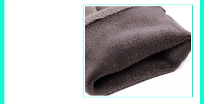 Winter Female Single Layer Warm Cashmere Full Finger Button Cycling Mittens Women Suede Leather Touch Screen Driving Gloves J23