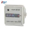 Industrial Hour Meter AC 220 -240V 50Hz Timer Counter AC Hourmeter Timing Gauge for Air Conditioning Machinery ► Photo 1/3