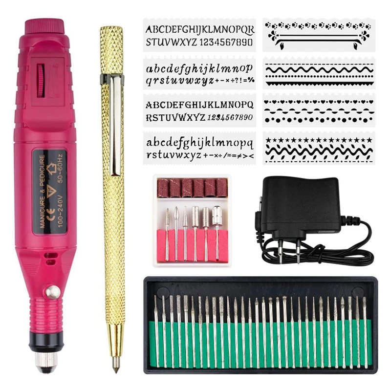 Электрический микро гравер ручка Мини Diy виброгравировальный набор инструментов