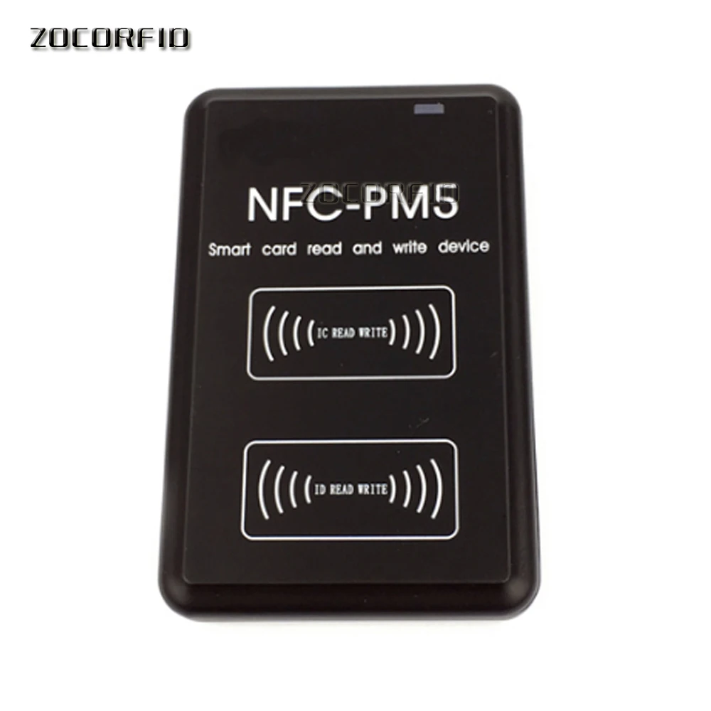 PM5 RFID Копир Дубликатор 125 кГц брелок NFC считыватель смарт-карт 13,56 МГц зашифрованный программист USB UID T5577 метки